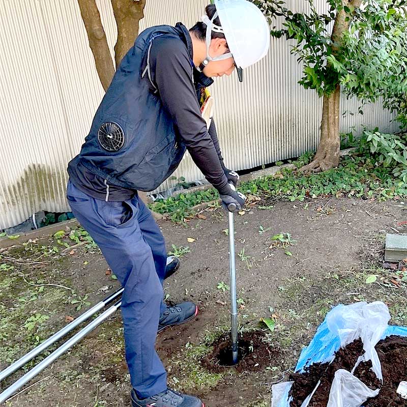 表層土壌調査写真